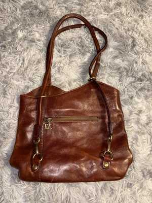 TUSCANY LEATHER TL PATTY LEATHER CONVERTIBLE BACKPACK SHOULDERBAG BROWN - Image 1 of 4
