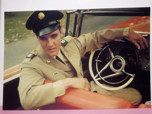 (3) verschiedene Elvis Presley in Armee Eltern Musik Postkarten  - Bild 1 von 6