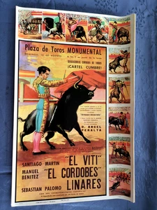AFFICHE ORIGINALE CORRIDA VERS 1960-1970 EL CORDOBES - Imagen 1 de 11