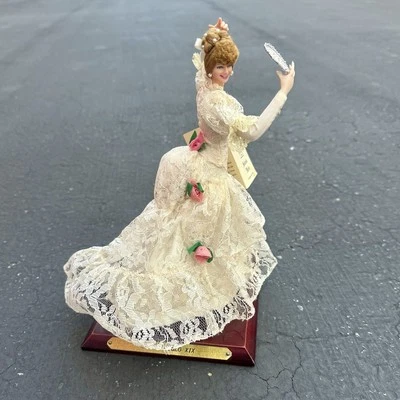Marin Chiclana 9.75" Odette Siglo Doll Wood Stand Made In Spain Vintage  - Image 1 of 4