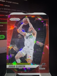 2024/25 Prizm RED CRACKED ICE Jordan Clarkson #03 Jazz - Picture 1 of 2