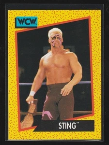 Tarjeta de lucha libre de estreno 1991 WCW Impel #2 Sting Stomp Collection - Imagen 1 de 2