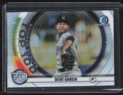 2020 Bowman Scouts Top 100 Deivi Garcia New York Yankees #BTP-70 - Image 1 of 2