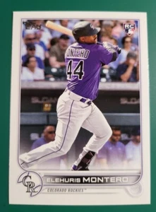 2022 Update Base #US110 Elehuris Montero Colorado Rockies Baseball Card FREE S&H - Picture 1 of 2