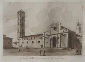 Antonio Terreni, Volterra, Toscana, Aquatinta, 1801, - Imagen 1 de 9