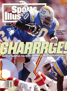 October 17, 1994 Natrone Means Chargers Sports Illustrated NO LABEL 180585