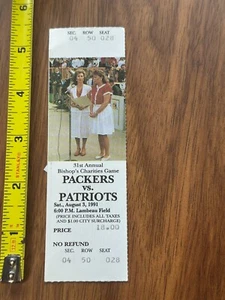 Green Bay Packers New England Patriots NFL 31st Charities Game Ticket 1991 (B) - Picture 1 of 2