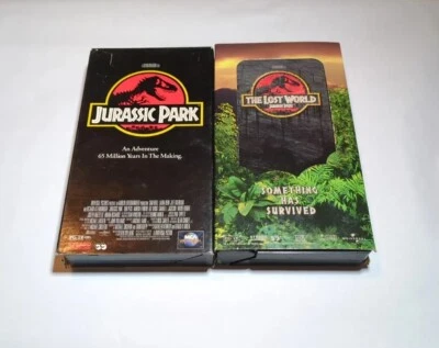 Lot of 2 VHS tape 1994 Jurassic park 1997 The lost world Foto 1 de 4