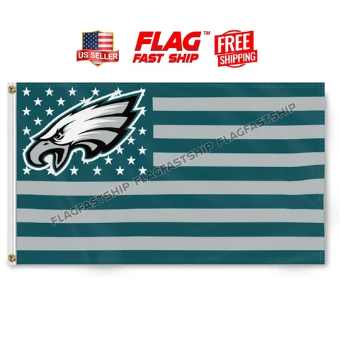 Philadelphia Eagles 3x5 ft Flag NFL LII Super Bowl Champions Football Banner Cover