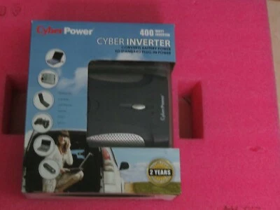 CYBERPOWER 400 Watts Power Inverter AC Outlets W/ USB Charger CPS400AI Brand NEW - Image 1 of 4