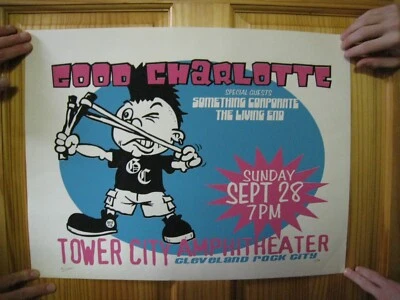 Good Charlotte Poster Silkscreen Signed Numbered Something Corporate Sept 28 - Image 1 of 3