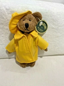 RAR Bearkins Bär gelb Regenmantel gelbe Mütze MINI RONALD 3613 Bearington Vintage - Bild 1 von 7