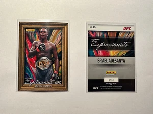 2022 Panini Instant UFC Expressionists #E5 ISRAEL ADESANYA 1/554 - Picture 1 of 3
