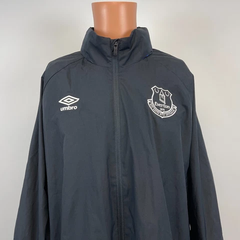 Umbro Everton FC Roll Up Hood Windbreaker Jacket EPL Soccer Football Blue 3XL Cover