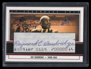2002 SP Legendary Cuts Autographs RDA Ray Dandridge Cut Auto 40/179 - Picture 1 of 2