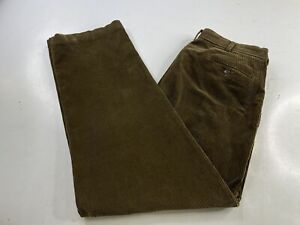 Vintage Polo Ralph Lauren Men's 36x30 Brown The Andrew Corduroy Pleated Pants