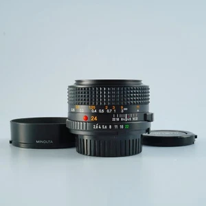 NEAR MINT MINOLTA New MD 24mm F.2.4 Prime Lens - Picture 1 of 21