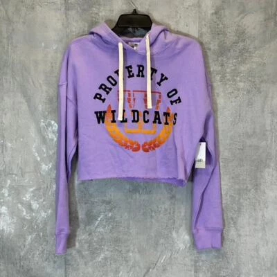 BP. Sudadera con capucha pulóver de manga larga con gráfico de corte Wildcats púrpura para mujer talla S Foto 1 de 4