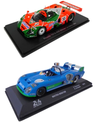Lot de 2 Voitures 1/43 24h du Mans Mazda 787B + Matra MS670B - LM02+24LM19 - Photo 1/3