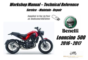 Manual de taller de reparación de servicio Benelli Leoncino 500 USB 2016-2017 - Imagen 1 de 9