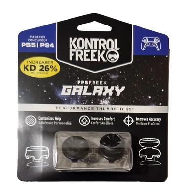 KontrolFreek FPS Freek Galaxy Black PS5 PS4 Performance Thumbsticks 4 Prongs - Image 1 of 3