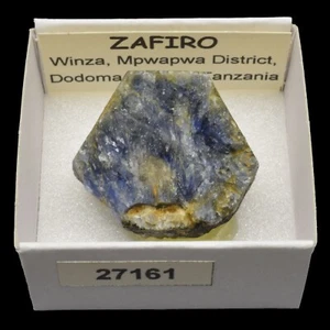 ZAFIRO cristal (Winza, Mpwapwa dist., Dodoma reg., Tanzania) #27161 / Sapphire - Bild 1 von 1