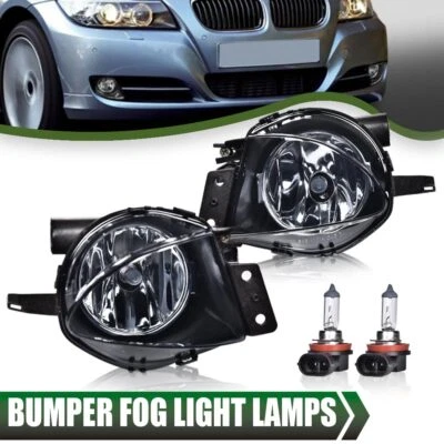 Faros antiniebla parachoques transparentes aptos para BMW E90 328i 328xi 335i 325i 325x 06-08 Foto 1 de 4