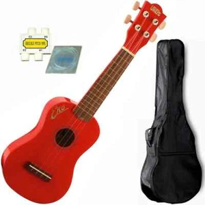 EKO PRIMO SOPRANO RED ukulele in tiglio per studenti +accordatore custodia corde - Picture 1 of 2
