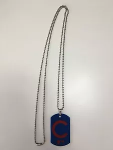 CHICAGO CUBS MLB SPORTAGZ FLEXIBLE DOG TAG NECKLACE FOREVER COLLECTIBLES - Picture 1 of 3
