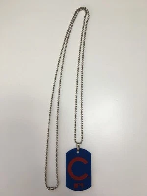 CHICAGO CUBS MLB SPORTAGZ FLEXIBLE DOG TAG NECKLACE FOREVER COLLECTIBLES - Image 1 of 3