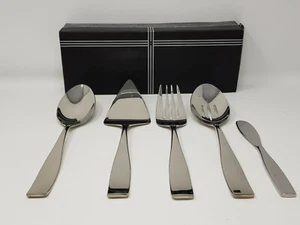 Juego de cena para servir anfitriona de lujo Gourmet Moments 5 piezas - Acabado espejo A33-0551 - Imagen 1 de 8