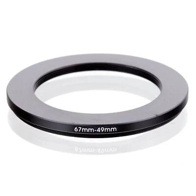 RISE(UK) 67mm-49mm 67-49 mm 67 to 49 Step down Ring Filter Adapter black - Image 1 of 3