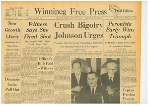 Selma Alabama Montgomery Bürgerrechtsmarsch James Reeb Wallace 16. März 1965 B36 - Bild 1 von 2