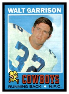 1971 Topps Football Walt Garrison #8 Rookie  RC  Nice Vintage *FAST SHIP*