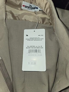 Spiewak SPD71RZ Mens Poly Short Sleeve Duty Shirt Lt Silver Tan Size 36 - Picture 1 of 4