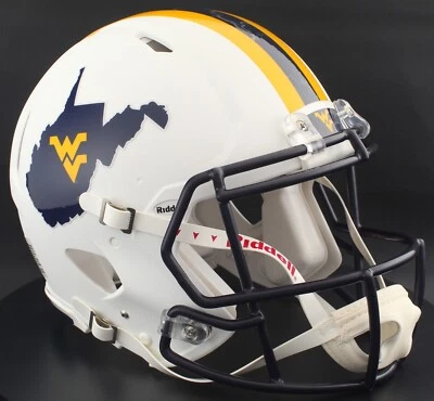 WEST VIRGINIA MOUNTAINEERS Riddell Speed Full Size AUTHENTIC Football Helmet - Image 1 of 4