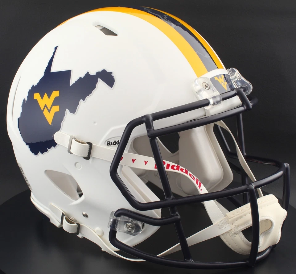 WEST VIRGINIA MOUNTAINEERS Riddell Speed Full Size AUTHENTIC Football Helmet - Image 1 of 4