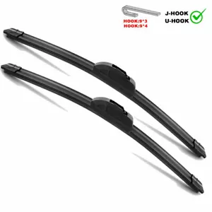 Wiper Blades 2-Pack Standard Wipers Fit for 2006-2009 Pontiac Torrent - Foto 1 di 4