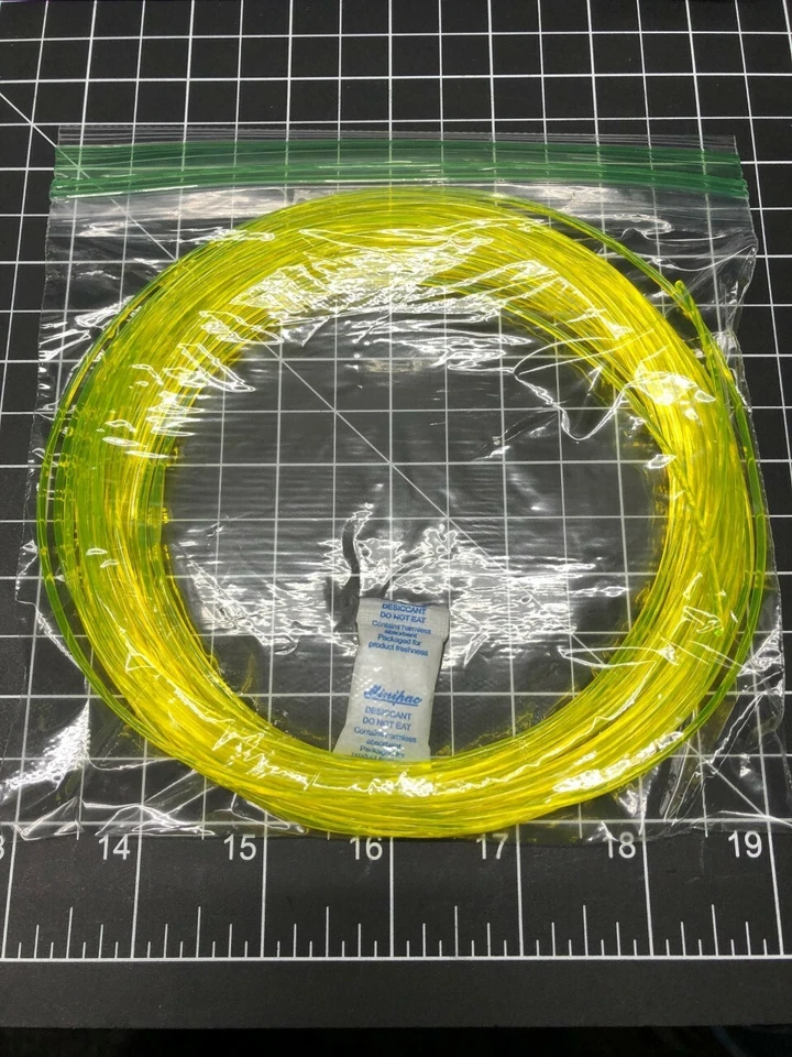 Filamento Flexible Transparente Amarillo 1.75 14 metros PLA TPU ABS PETG TPE Foto 1 de 4