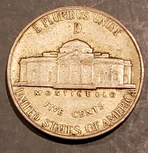 1944-D Jefferson Nickel Silver WWll Nickel - Picture 1 of 2