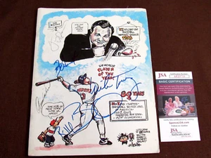BILL GALLO DENT LARUSSA TORREZ MICHAEL SIGNED AUTO MLB WRITERS MAGAZINE JSA - Picture 1 of 5