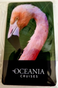 OCEANIA Cruises ..Personal Bag Tag With pink Flamingo Plastic - Picture 1 of 1