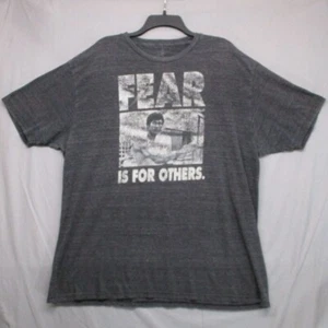 Bruce Lee Graphic Print "Fear Is For Others" Gray Men Size | 2XL - Picture 1 of 10