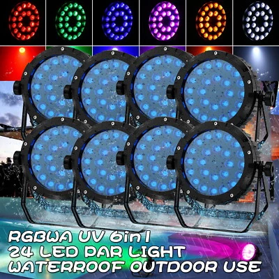 360W Wasserdichte IP67 RGBWA UV 24 LED PAR Bühnenlicht DMX Strahl Outdoor Party - Bild 1 von 4