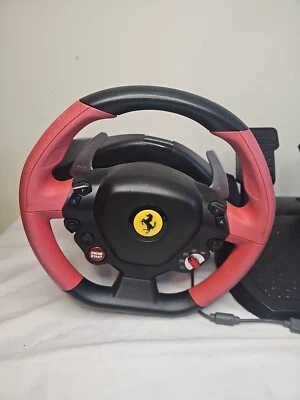 Thrustmaster Ferrari 458 Spider Racing Steering Wheel Foot Pedals for Xbox One - Image 1 of 4