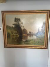 Ernest Parton American 1845-1933 Oil On Canvas - Landscape 45 X 35.75 (Image)