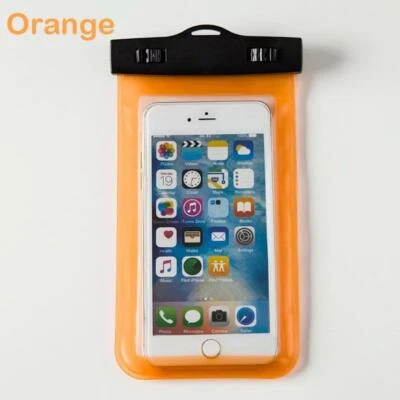 6" UNIVERSAL WATERPROOF BAG POUCH PHONE CASE FOR APPLE PHONE 4 4S 5 6 PLUS 7 8 X - Image 1 of 4