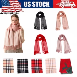 Bufandas para hombre y mujer invierno cálido hecho en Escocia 100 % cachemira a cuadros lana - Imagen 1 de 31