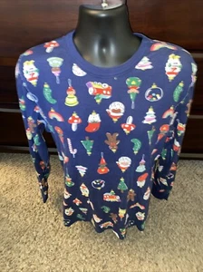 Hanna Andersson Heirloom Ornaments Long John Pajama Top Size Large - Picture 1 of 6
