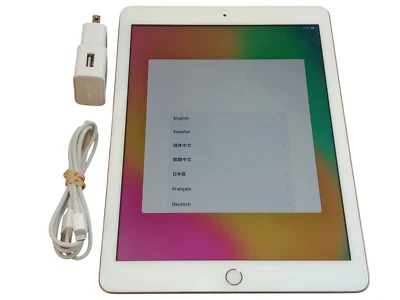 Tablet A1893 Apple iPad 6ta Generación Wi-Fi 32 GB Dorada iOS Restablecimiento Probada Funciona Grado A Foto 1 de 4